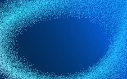 Dots Digital Technology Blue Light Vector Background. Artificial Intelligence Illustrazione stock