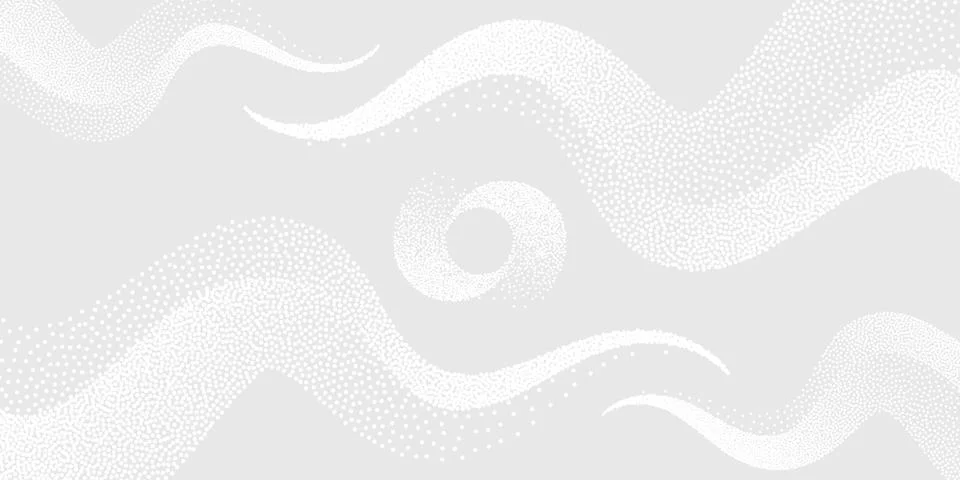 Dots Digital Technology Grey Light Vector Background. Artificial Intelligence Illustrazione stock