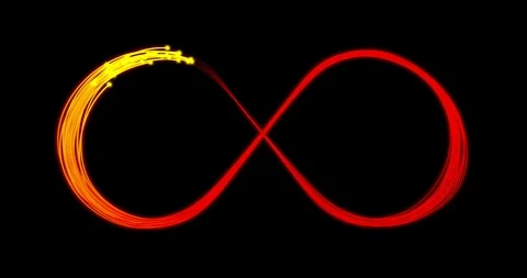 Dots draw infinity symbol Video stock 98149400