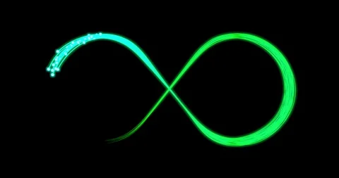 Dots draw infinity symbol Stock Footage 98228271