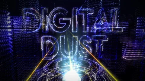 Dots Draw Lines And Get Connected Into Digital Dust In Virtual Software Stock Footage 259167542