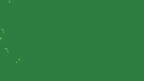 Dots Dynamic With Painting On Green Screen Chroma Key Background Stock Footage 338018042