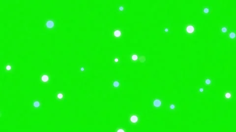 Dots Falling with Snow - Chroma Key Green Screen Footage Video stock 337045468