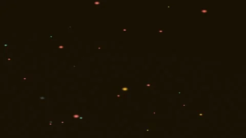Dots Floating in Dark Night Sky Stock-Footage 327945857