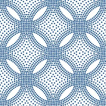 Dots Floral Pattern Halftone Background Stock Illustration