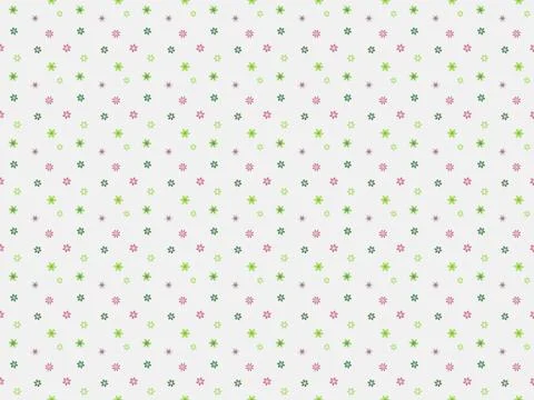 Dots flower as seamless pattern on white background Stockillustratie
