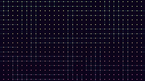 Dots grid mesmerizing repeating pattern in shades of purple and pink Stock Footage 292940782
