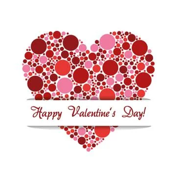 Dots heart Stock Illustration