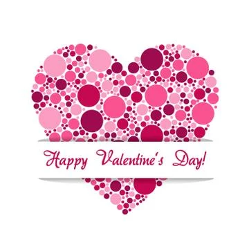 Dots heart Stock Illustration