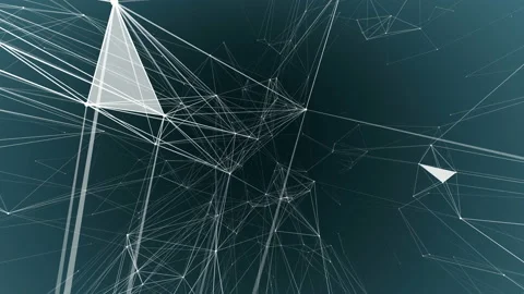 Dots line and network motion graphic. Perfect for any technological and Stock Footage 112272389