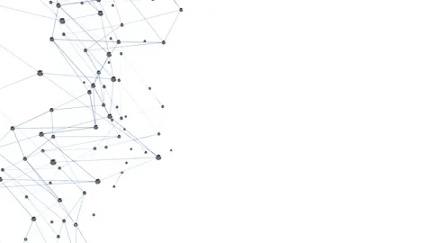 Dots lines Ai technology Concept of artificial intelligence. bg seamless looped Stock Footage 342479143
