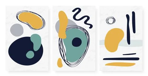 Dots, lines, curves shapes vertical fashion modern template background イラスト素材