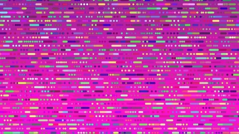 Dots Lines Horizontal Bars and Dots Dynamic Animation Stock Footage 305360571