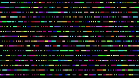 Dots Lines Rhythmic Random Dots and Lines Visual Stock Footage 305360551