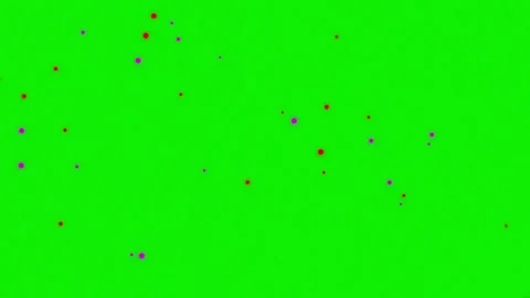 Dots Looping with Lot - Chroma Key Green Screen Footage Video stock 337045471