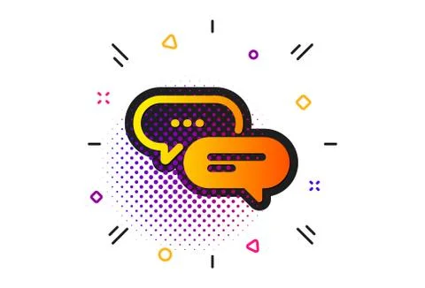 Dots message icon. Chat comment sign. Speech bubble. Vector 스톡 일러스트