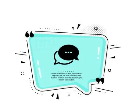 Dots message icon. Chat comment sign. Speech bubble. Vector Illustrazione stock