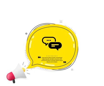 Dots message icon. Chat comment sign. Speech bubble. Vector Illustrazione stock