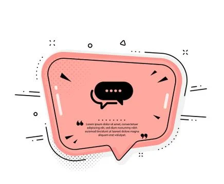 Dots message icon. Chat comment sign. Speech bubble. Vector Stock Illustration