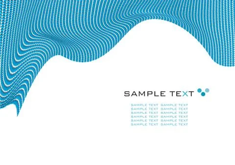 Dots mosaic wavy texture with space for text, vector illustration Illustrazione stock