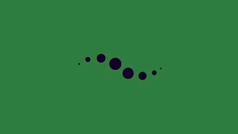 Dots Motion With Dot - Chroma Key Green Screen Footage Stockbeeldmateriaal 338016282