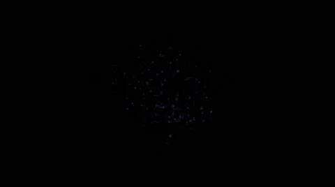 Dots in motion. The visual effect for attract attention Stock Footage 66204970