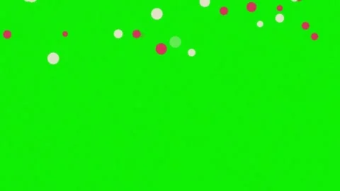 Dots Moving with Christmas on Green Screen Chroma Key Background Vídeos de archivo 337045520