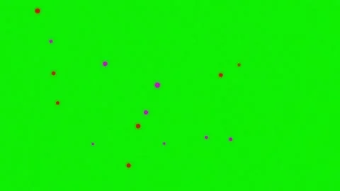 Dots Moving - Chroma Key Green Screen Footage Stock Footage 337045740
