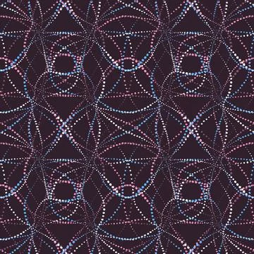 Dots ornament pattern neuron texture light Illustrazione stock