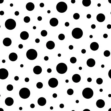 Dots pattern. Black white seamless dotted background Illustrazione stock