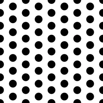 Dots pattern. Black white seamless dotted background Stock Illustration