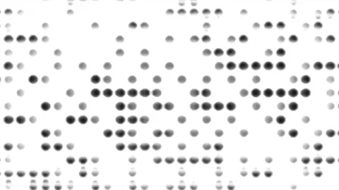 Dots pattern fast motion 2d looped animated video Stock Footage 318396092