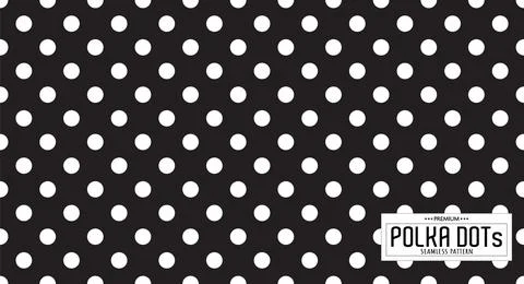 Dots pattern vector. Polka dot background. Seamlles polka dots abstract backg Stock Illustration