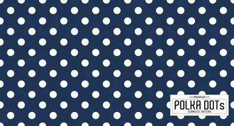 Dots pattern vector. Polka dot background. Seamlles polka dots abstract backg Stock Illustration