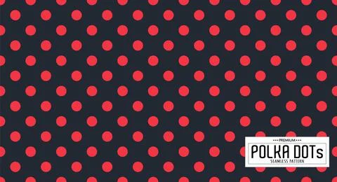 Dots pattern vector. Polka dot background. Seamlles polka dots abstract backg Illustrazione stock