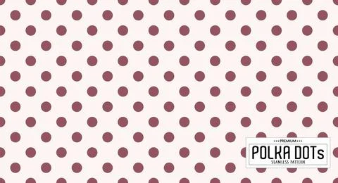Dots pattern vector. Polka dot background. Seamlles polka dots abstract backg Stock Illustration