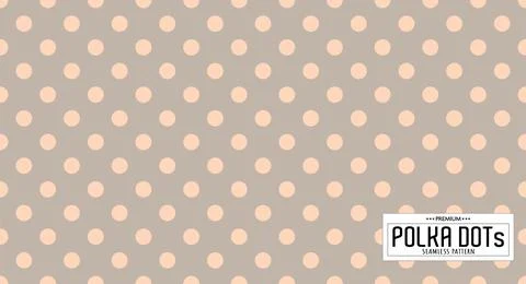 Dots pattern vector. Polka dot background. Seamlles polka dots abstract backg Stock Illustration
