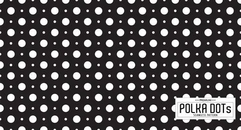 Dots pattern vector. Polka dot background. Seamlles polka dots abstract backg Stock Illustration