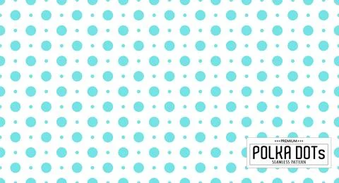 Dots pattern vector. Polka dot background. Seamlles polka dots abstract backg Stock Illustration