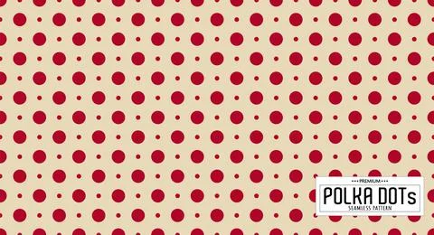 Dots pattern vector. Polka dot background. Seamlles polka dots abstract backg Stock Illustration