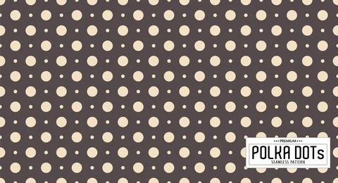 Dots pattern vector. Polka dot background. Seamlles polka dots abstract backg Illustrazione stock