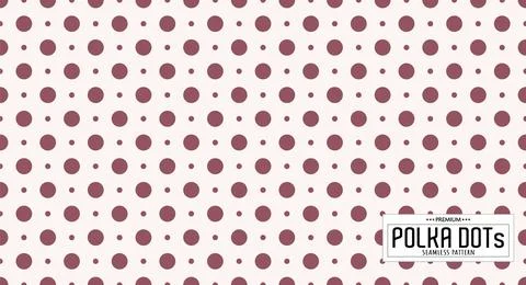 Dots pattern vector. Polka dot background. Seamlles polka dots abstract backg Stock Illustration