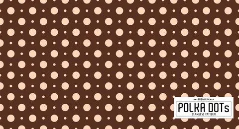 Dots pattern vector. Polka dot background. Seamlles polka dots abstract backg Stock Illustration