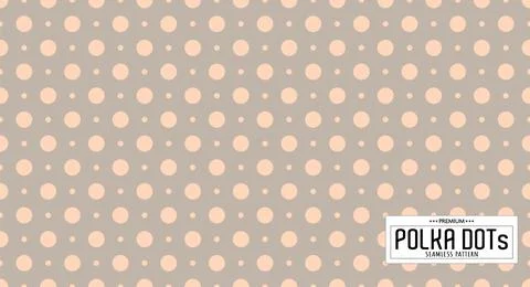 Dots pattern vector. Polka dot background. Seamlles polka dots abstract backg Illustrazione stock