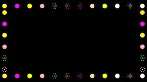 Dots popping in the background border Stock Footage 337425723