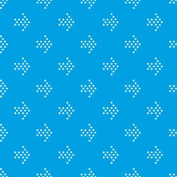Dots right arrow pattern seamless blue Stock Illustration