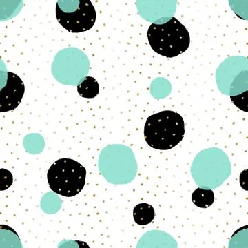 Dots Seamless Pattern Illustrazione stock