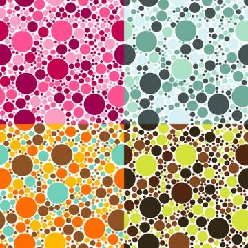 Dots seamless patterns 스톡 일러스트
