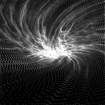Dots Texture. Abstract futuristic grid. Vector illustration. Stock Illustration