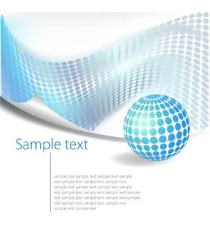 Dotted Abstract template background Stock Illustration